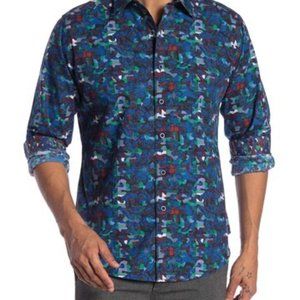 NWT Robert Graham Frescott Long Sleeve Classic Fit